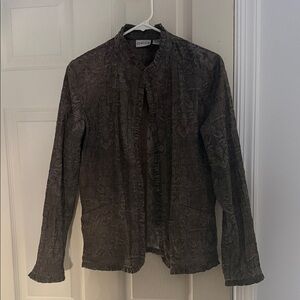 Chico's Elegant Dark Brown Blazer
